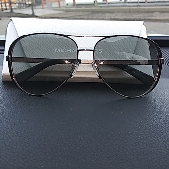 Michael Kors gray gradient aviator sunglasses 59mm